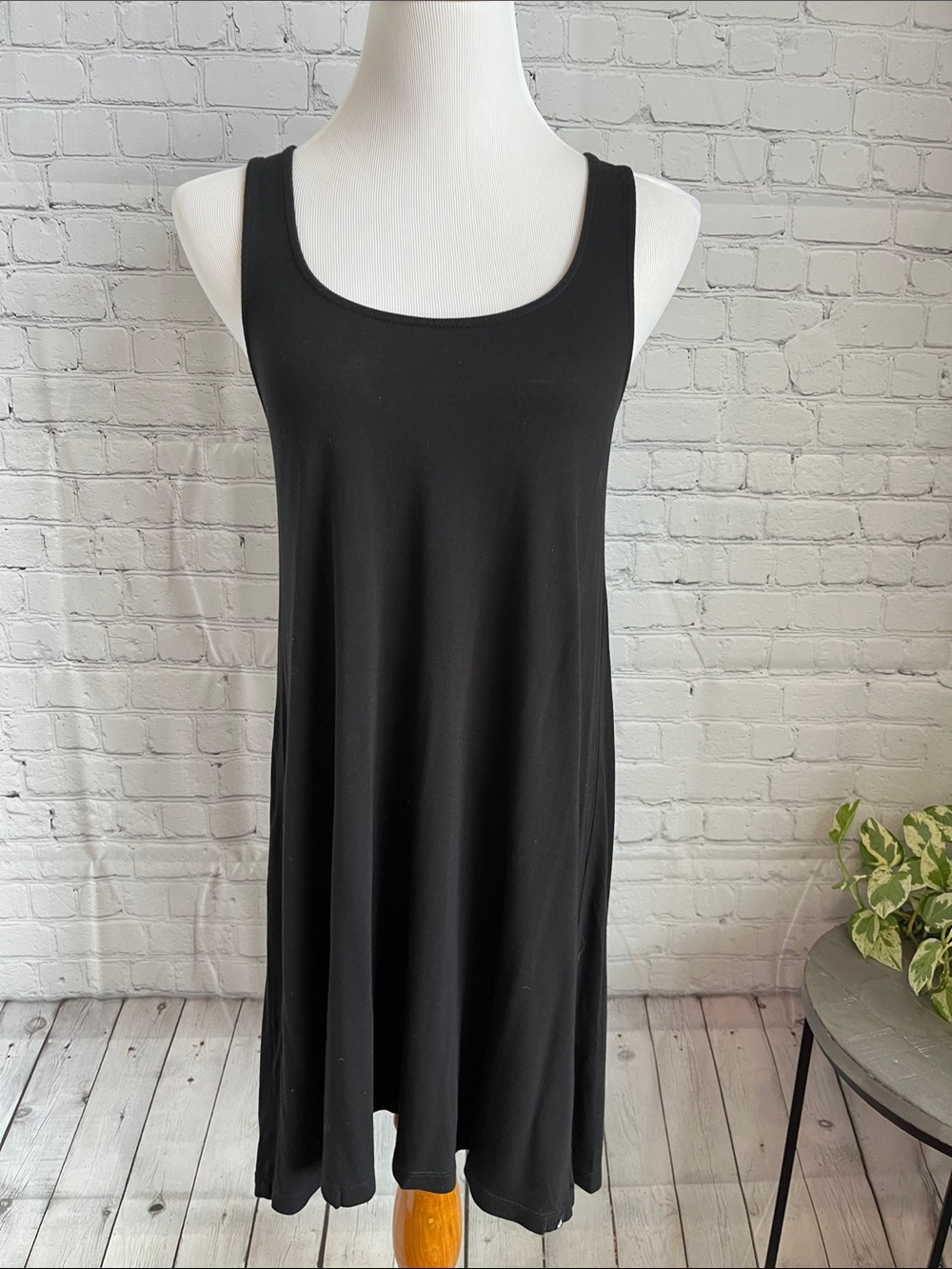 Volcom Classic Black Scoop Neck Tank Dress